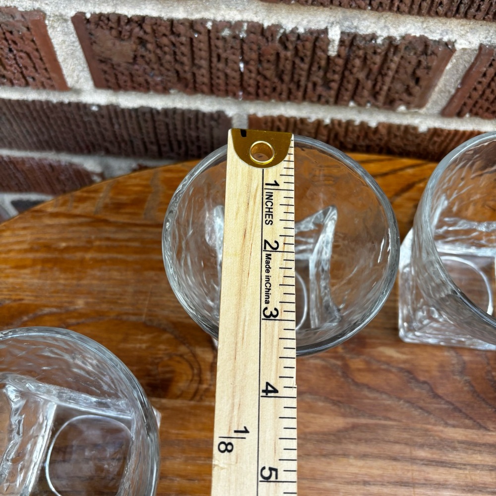 Vintage Mid Century Atomic Libbey St Regis Rocks Glasses Set of 4 - Picture 5 of 8